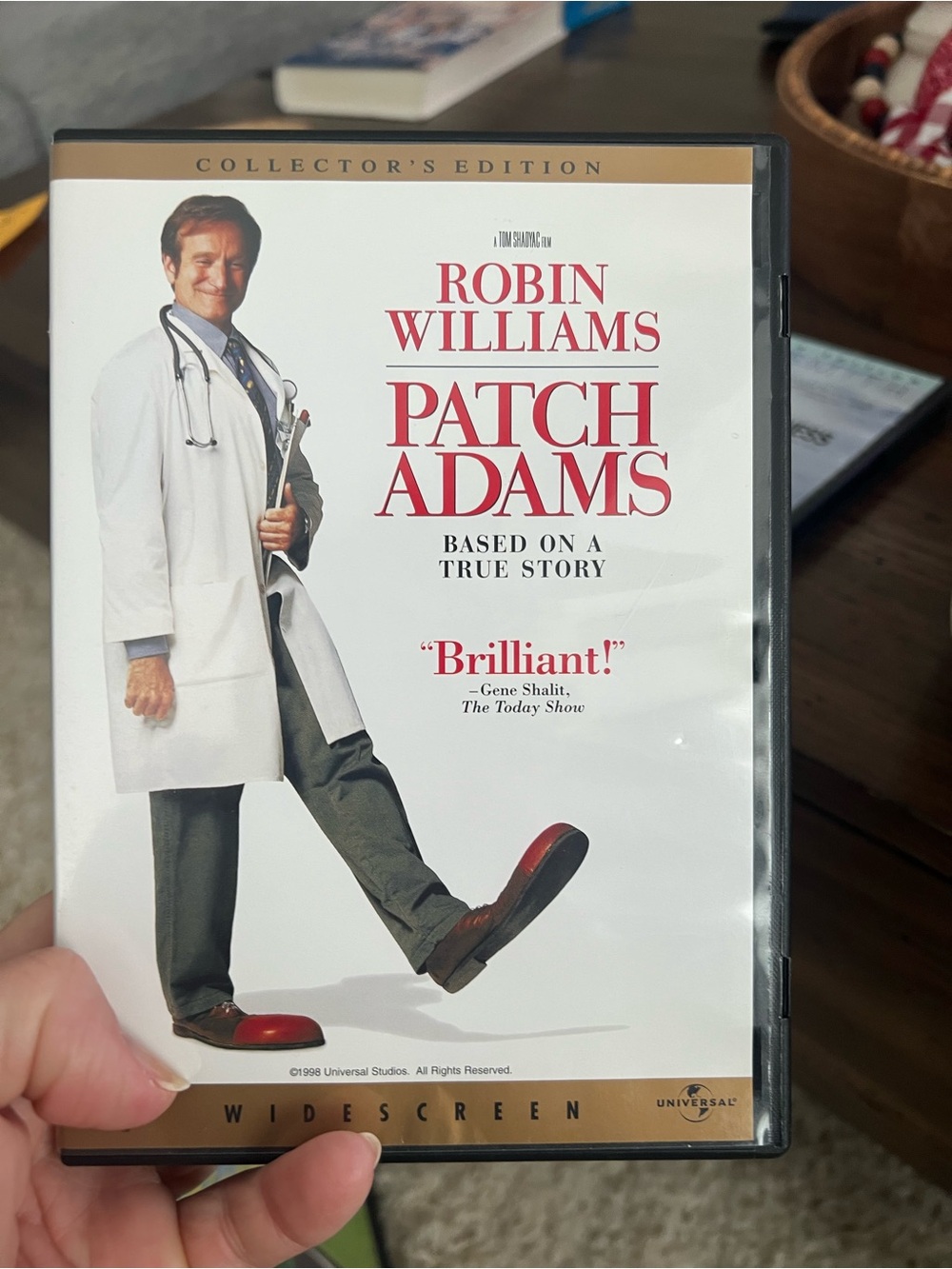 Robin Williams Patch Adams DVD Collector's Edition - White & Red Cover